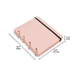 Maxbell Pin Display Holder 4 Pages Trading Pin Book for Home Tabletop Dressing Table Pink