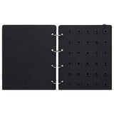 Maxbell Pin Display Holder 4 Pages Trading Pin Book for Home Tabletop Dressing Table Black