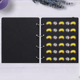 Maxbell Pin Display Holder 4 Pages Trading Pin Book for Home Tabletop Dressing Table Black