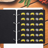 Maxbell Pin Display Holder 4 Pages Trading Pin Book for Home Tabletop Dressing Table Black