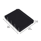 Maxbell Pin Display Holder 4 Pages Trading Pin Book for Home Tabletop Dressing Table Black