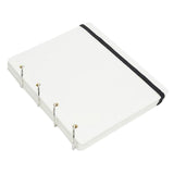 Maxbell Pin Display Holder 4 Pages Trading Pin Book for Home Tabletop Dressing Table White