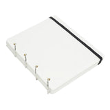 Maxbell Pin Display Holder 4 Pages Trading Pin Book for Home Tabletop Dressing Table White