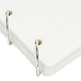 Maxbell Pin Display Holder 4 Pages Trading Pin Book for Home Tabletop Dressing Table White
