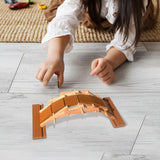 Wooden Arch Bridge Toy Wood Construction for Kids Adults Children Boys Girls