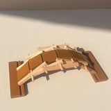 Wooden Arch Bridge Toy Wood Construction for Kids Adults Children Boys Girls