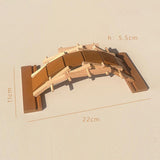 Wooden Arch Bridge Toy Wood Construction for Kids Adults Children Boys Girls