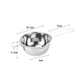 Maxbell Stainless Steel Boiler Pot Water Bath Melting Bowl for Cooking Outdoor Party 400ml