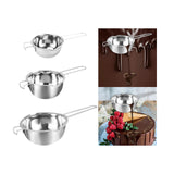 Maxbell Stainless Steel Boiler Pot Water Bath Melting Bowl for Cooking Outdoor Party 400ml