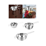 Maxbell Stainless Steel Boiler Pot Water Bath Melting Bowl for Cooking Outdoor Party 400ml