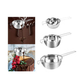 Maxbell Stainless Steel Boiler Pot Water Bath Melting Bowl for Cooking Outdoor Party 400ml