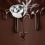 Maxbell Stainless Steel Boiler Pot Water Bath Melting Bowl for Cooking Outdoor Party 400ml