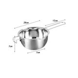 Maxbell Stainless Steel Boiler Pot Water Bath Melting Bowl for Cooking Outdoor Party 600ml