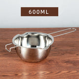 Maxbell Stainless Steel Boiler Pot Water Bath Melting Bowl for Cooking Outdoor Party 600ml