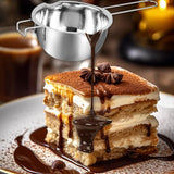 Maxbell Stainless Steel Boiler Pot Water Bath Melting Bowl for Cooking Outdoor Party 600ml