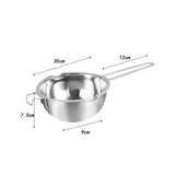 Maxbell Stainless Steel Boiler Pot Water Bath Melting Bowl for Cooking Outdoor Party 1000ml