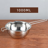 Maxbell Stainless Steel Boiler Pot Water Bath Melting Bowl for Cooking Outdoor Party 1000ml