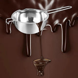 Maxbell Stainless Steel Boiler Pot Water Bath Melting Bowl for Cooking Outdoor Party 1000ml