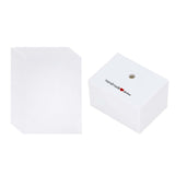 Maxbell Jewelry Packaging Bags Jewelry Bags for Earrings Homemade Coasters Necklaces White
