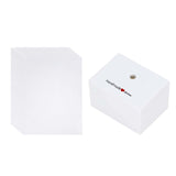 Maxbell Jewelry Packaging Bags Jewelry Bags for Earrings Homemade Coasters Necklaces White