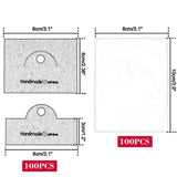 Maxbell Jewelry Packaging Bags Jewelry Bags for Earrings Homemade Coasters Necklaces White