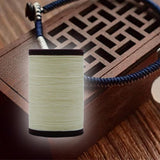 Maxbell Round Leather Waxed Thread DIY Wax String for Hand Sewing Necklace Bracelets Beige