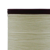 Maxbell Round Leather Waxed Thread DIY Wax String for Hand Sewing Necklace Bracelets Beige