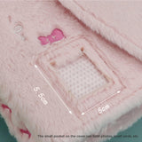 A5 Photocard Binder Plush A5 Binder Photo Album for Korean Idols Lovers Boys Pink