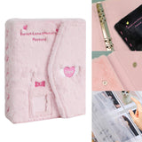 A5 Photocard Binder Plush A5 Binder Photo Album for Korean Idols Lovers Boys Pink