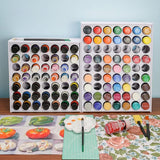 Maxbell Paint Storage Rack Artists Tool DIY Craft Container Rack Vertical Paint Rack 49 Hole
