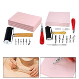 Maxbell Maxbell Stamp Making Kit Printing with Cutter Tools Rubber Block Stamp Carving Block Without Carve Knife