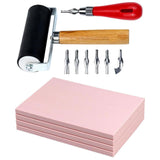 Maxbell Maxbell Stamp Making Kit Printing with Cutter Tools Rubber Block Stamp Carving Block Without Carve Knife