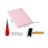 Maxbell Maxbell Stamp Making Kit Printing with Cutter Tools Rubber Block Stamp Carving Block Without Carve Knife