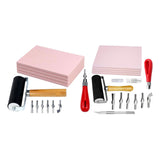 Maxbell Maxbell Stamp Making Kit Printing with Cutter Tools Rubber Block Stamp Carving Block Without Carve Knife