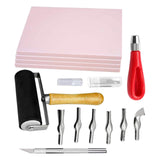 Maxbell Maxbell Stamp Making Kit Printing with Cutter Tools Rubber Block Stamp Carving Block With Carving Knife