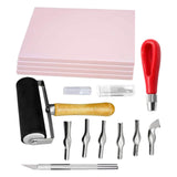 Maxbell Maxbell Stamp Making Kit Printing with Cutter Tools Rubber Block Stamp Carving Block With Carving Knife
