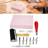 Maxbell Maxbell Stamp Making Kit Printing with Cutter Tools Rubber Block Stamp Carving Block With Carving Knife