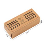 Maxbell Maxbell 40x Alphabet Stamps Decorative Stamper for Journaling Scrapbooking DIY Craft Style A
