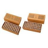 Maxbell Maxbell 40x Alphabet Stamps Decorative Stamper for Journaling Scrapbooking DIY Craft Style A