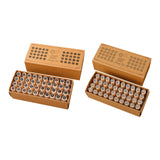 Maxbell Maxbell 40x Alphabet Stamps Decorative Stamper for Journaling Scrapbooking DIY Craft Style A