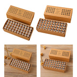 Maxbell Maxbell 40x Alphabet Stamps Decorative Stamper for Journaling Scrapbooking DIY Craft Style A