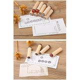 Maxbell Maxbell 40x Alphabet Stamps Decorative Stamper for Journaling Scrapbooking DIY Craft Style A