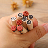 Maxbell Maxbell 40x Alphabet Stamps Decorative Stamper for Journaling Scrapbooking DIY Craft Style A