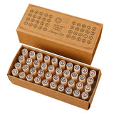 Maxbell Maxbell 40x Alphabet Stamps Decorative Stamper for Journaling Scrapbooking DIY Craft Style A