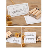 Maxbell Maxbell 40x Alphabet Stamps Decorative Stamper for Journaling Scrapbooking DIY Craft Style A