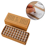 Maxbell Maxbell 40x Alphabet Stamps Decorative Stamper for Journaling Scrapbooking DIY Craft Style A