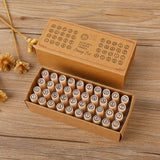Maxbell Maxbell 40x Alphabet Stamps Decorative Stamper for Journaling Scrapbooking DIY Craft Style A