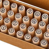 Maxbell Maxbell 40x Alphabet Stamps Decorative Stamper for Journaling Scrapbooking DIY Craft Style A
