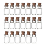 Maxbell Maxbell 20 Pieces Mini Glass Bottles with Cork Candy Bottles for DIY Jewelry Wedding