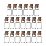 Maxbell Maxbell 20 Pieces Mini Glass Bottles with Cork Candy Bottles for DIY Jewelry Wedding